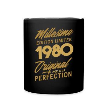 42 ans Millésime 1980 Original Cadeau anniversaire - Mug uni - noir - Devant
