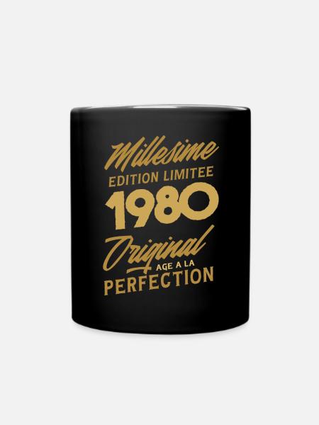 42 ans Millésime 1980 Original Cadeau anniversaire - Mug uni - noir