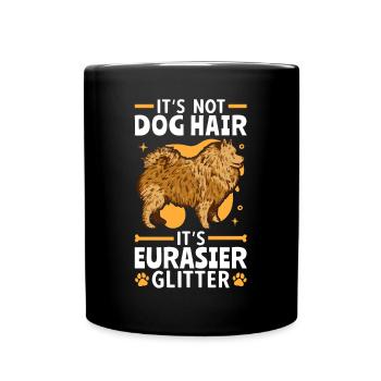 This is Eurasier Glitter Spitz Eurasian Dog - Full Colour Mug - black - Front