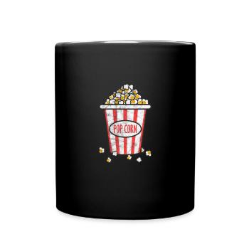 Pop-corn - Mug uni - noir - Devant