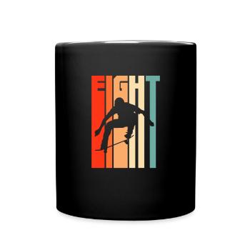 Skateboard 8th birthday - Full Colour Mug - black - Front