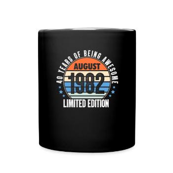 Août 1982 - Mug uni - noir - Devant