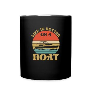 Capitaine - Mug uni - noir - Devant
