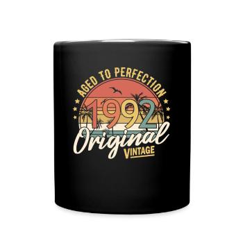 1992 Aged To Perfection Original Vintage - Tasse einfarbig - Schwarz - Vorne