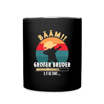 Bääm! Großer Bruder Loading Dabbing Junge - Tasse einfarbig - Schwarz - Vorne