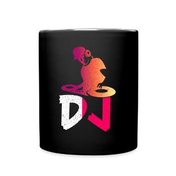 DISC JOCKEY - Full Colour Mug - black - Front