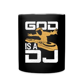 DISC JOCKEY - Full Colour Mug - black - Front