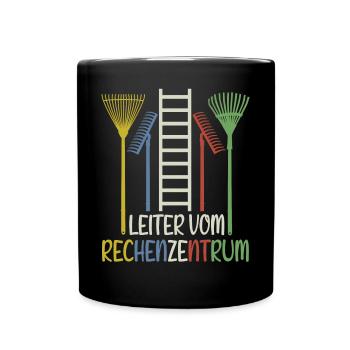 Leiter Vom Rechenzentrum - Garten Wortwitz - Tasse einfarbig - Schwarz - Vorne