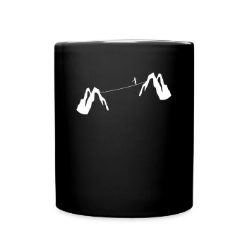 Slackline Gift Mountains - Full Colour Mug - black - Front