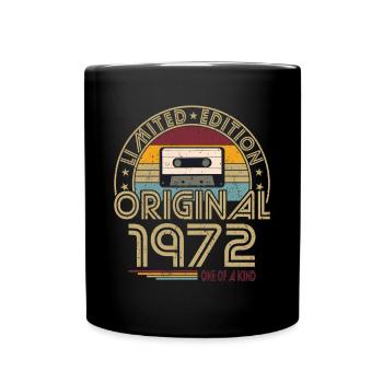 50e anniversaire né en 1972 Original 1972 - Mug uni - noir - Devant