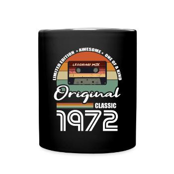 50th birthday vintage 1972 Original Classic 1972 - Full Colour Mug - black - Front