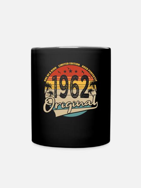 60. Geburtstag Jahrgang 1962 Original 1962 - Tasse einfarbig - Schwarz