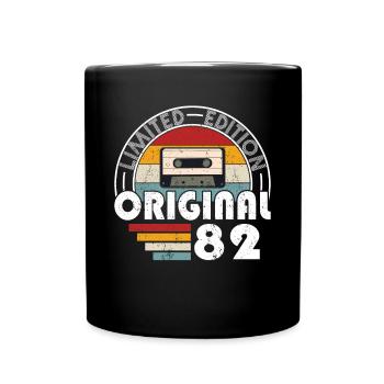 40e anniversaire né en 1982 Original 1982 - Mug uni - noir - Devant