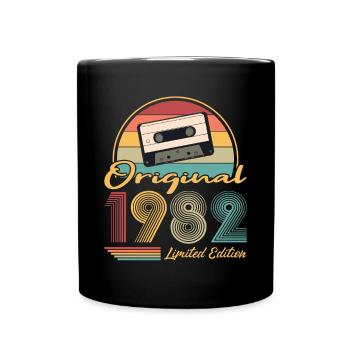 40e anniversaire né en 1982 Original 1982 - Mug uni - noir - Devant