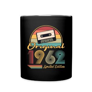 60e anniversaire né en 1962 Original 1962 - Mug uni - noir - Devant