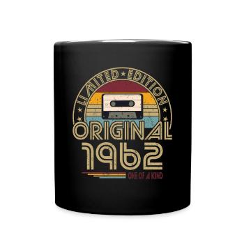 60e anniversaire né en 1962 Original 1962 - Mug uni - noir - Devant