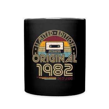 40e anniversaire né en 1982 Original 1982 - Mug uni - noir - Devant