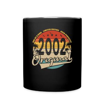 20th birthday vintage 2002 Original 2002 - Full Colour Mug - black - Front