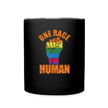 Human Rights Anti-Racism Tolerance Gift - Full Colour Mug - black - Front