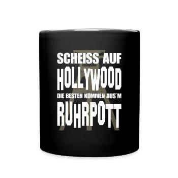 Ruhrpott Ruhrgebiet Spruch Sprüche Slang Dialekt - Tasse einfarbig - Schwarz - Vorne