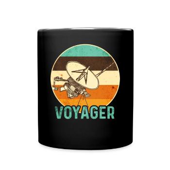 Voyager Space Probe - Full Colour Mug - black - Front