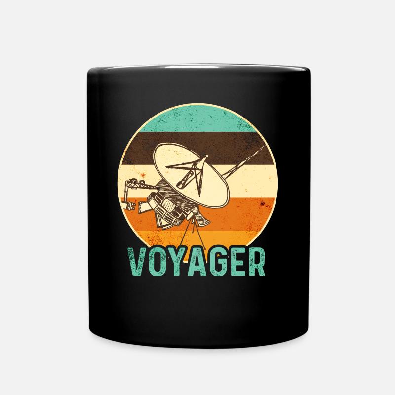 Voyager Weltraumsonde - Tasse einfarbig - Schwarz