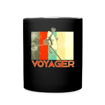 Voyager spacecraft - Full Colour Mug - black - Front