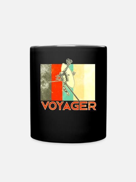 Voyager Raumsonde - Tasse einfarbig - Schwarz