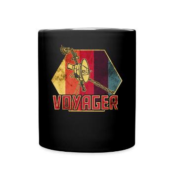 Voyager Space Probe - Full Colour Mug - black - Front