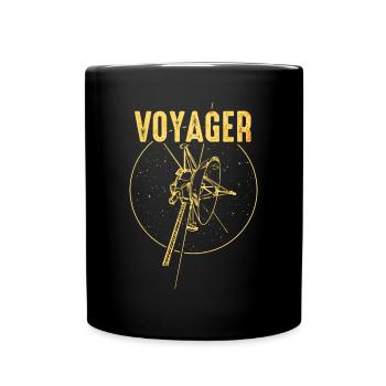Voyager Space Probe - Full Colour Mug - black - Front