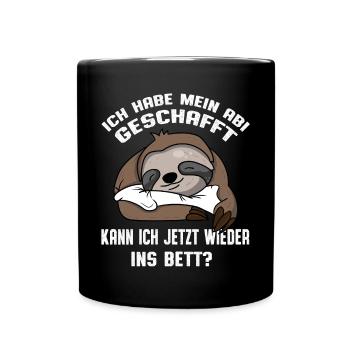 Ich Hab Mein Abi Geschafft Abitur Abi Jahrgang - Tasse einfarbig - Schwarz - Vorne