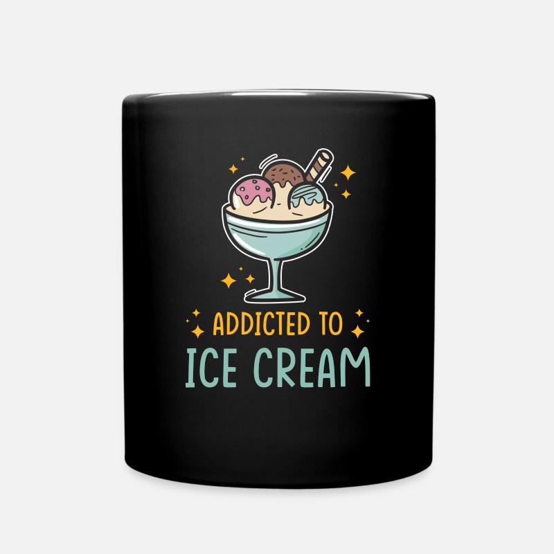 Eis - Tasse einfarbig - Schwarz