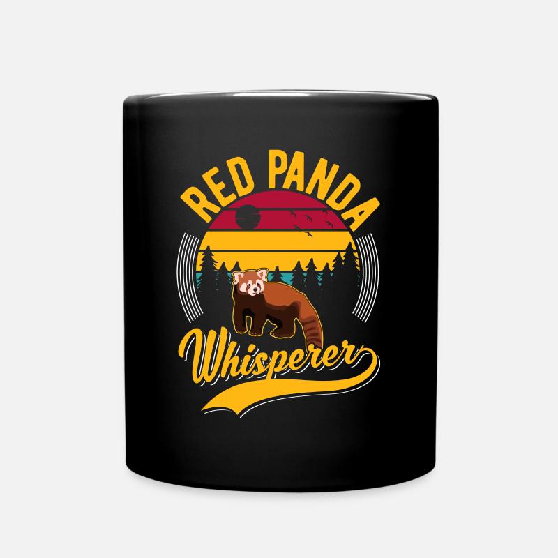Red Panda Whisperer Roter Panda - Full Colour Mug - black