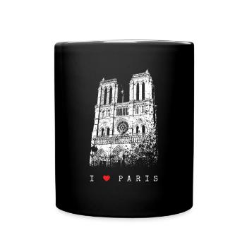 Notre Dame Paris Skyline France J’aime Paris - Mug uni - noir - Devant