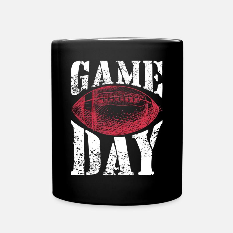 American Football Quaterback Touchdown Geschenk - Tasse einfarbig - Schwarz