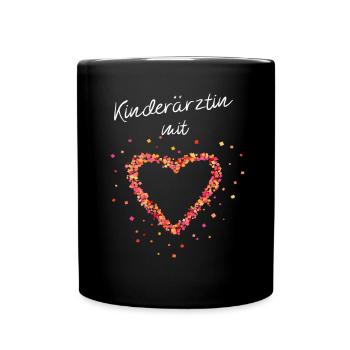 Kinderärztin Krankenhaus Pädiatrie - Tasse einfarbig - Schwarz - Vorne