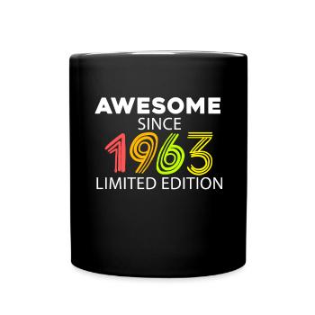 Fantastic since 1963 - born in 1963 - Full Colour Mug - black - Front
