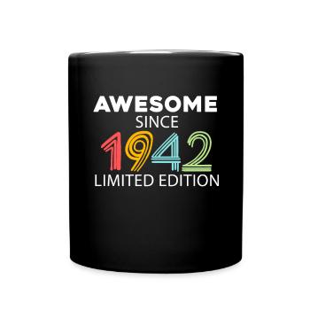 Fantastique depuis 1942 - né en 1942 - Mug uni - noir - Devant