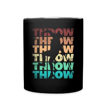 Track and Field Javelin Throwing Thrower - Tasse einfarbig - Schwarz - Vorne