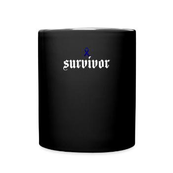 Gift for survivors of colon cancer (Colon Ca - Full Colour Mug - black - Front