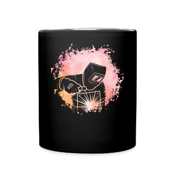 Welder Retro - Full Colour Mug - black - Front