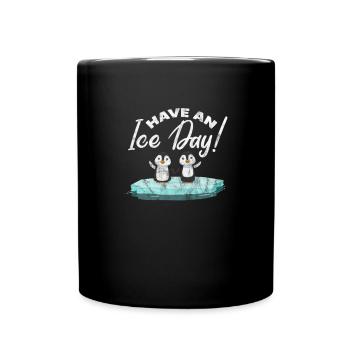 Pinguin - Tasse einfarbig - Schwarz - Vorne