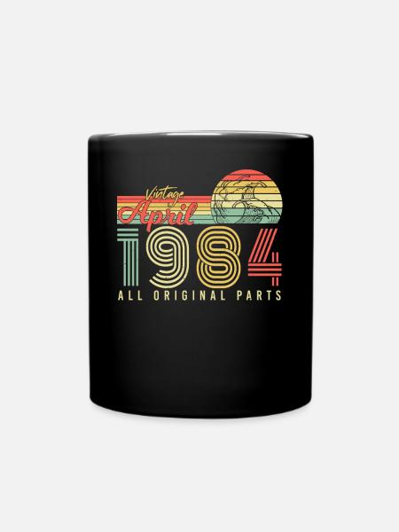 Né en avril 1984 - Mug uni - noir
