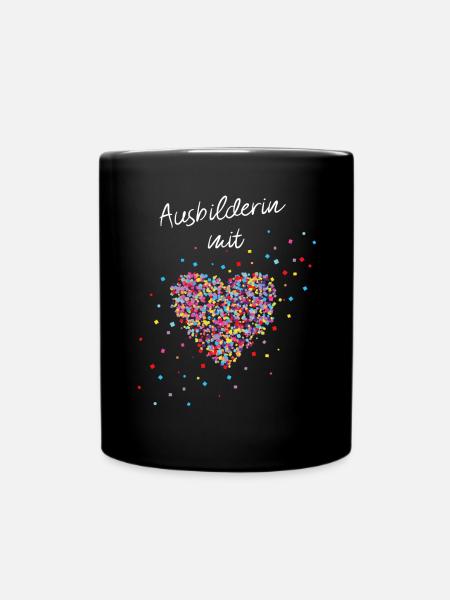 Ausbilderin Ausbildung Beruf Abschluss - Tasse einfarbig - Schwarz