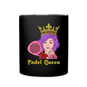 Padel Queen pour les joueurs de padel - Mug uni - noir - Devant