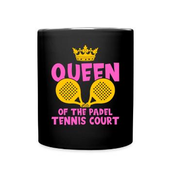 Padel Queen pour les joueurs de padel - Mug uni - noir - Devant