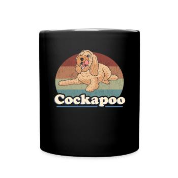 Cockapoo Hund Hundehalter Hundebesitzer Geschenk - Tasse einfarbig - Schwarz - Vorne