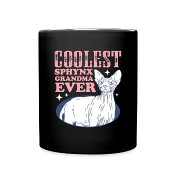 Sphynx Chat | Propriétaire de chat Chat Maman Cadeau - Mug uni - noir - Devant