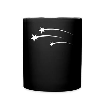 Shooting Stars White - Full Colour Mug - black - Front
