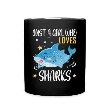 Shark - Tasse einfarbig - Schwarz - Vorne